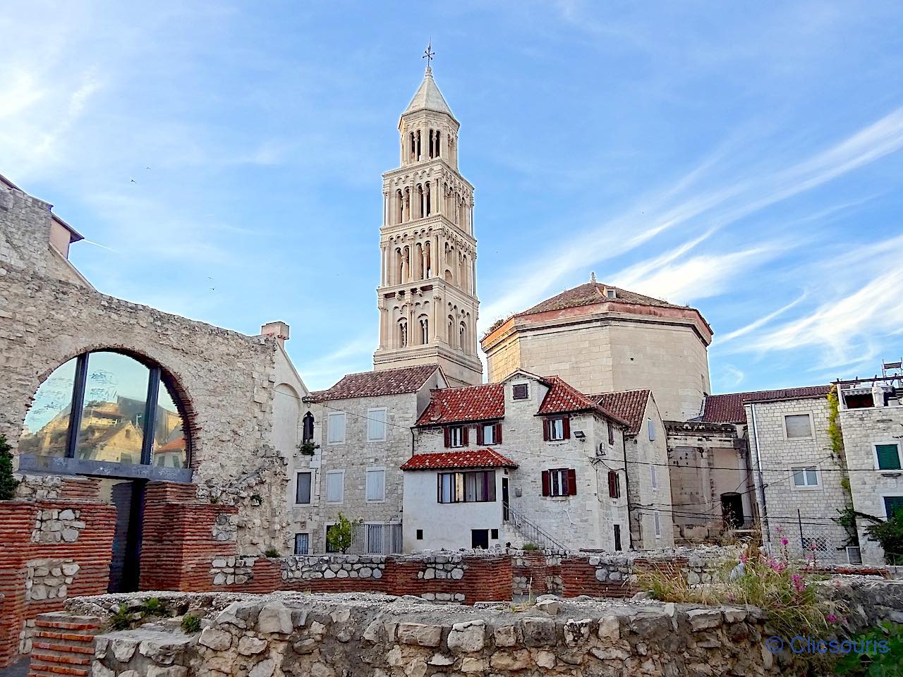 vue sur la cathédrale de Split