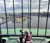 vue depuis la tour de l'hôtel de ville de Stockholm