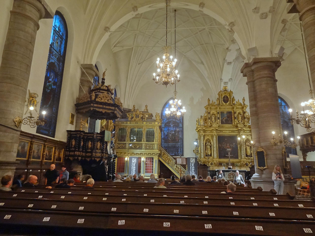intérieur de l'Eglise allemande de Stockholm