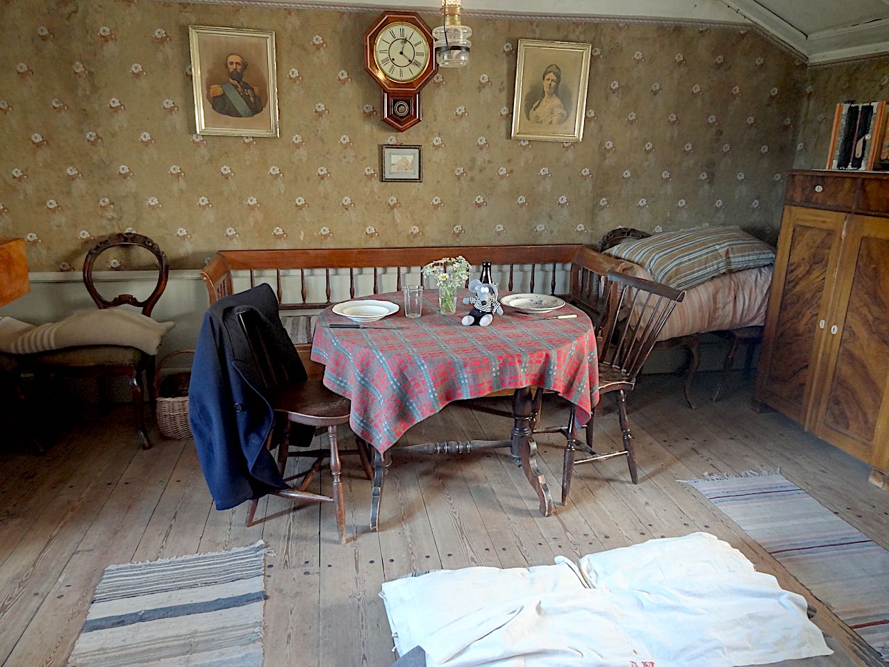 intérieur d'un bâtiment du Skansen de Stockholm