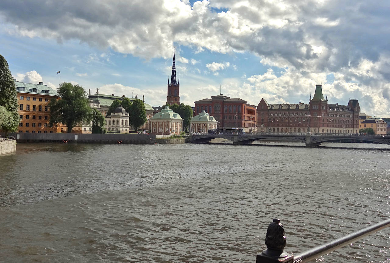 vue depuis le Riksbron à Stockholm