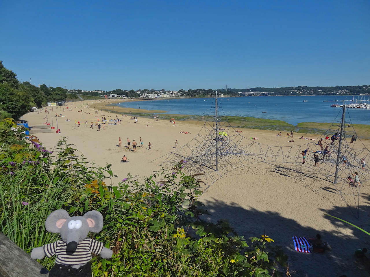 plage du moulin blanc à Brest