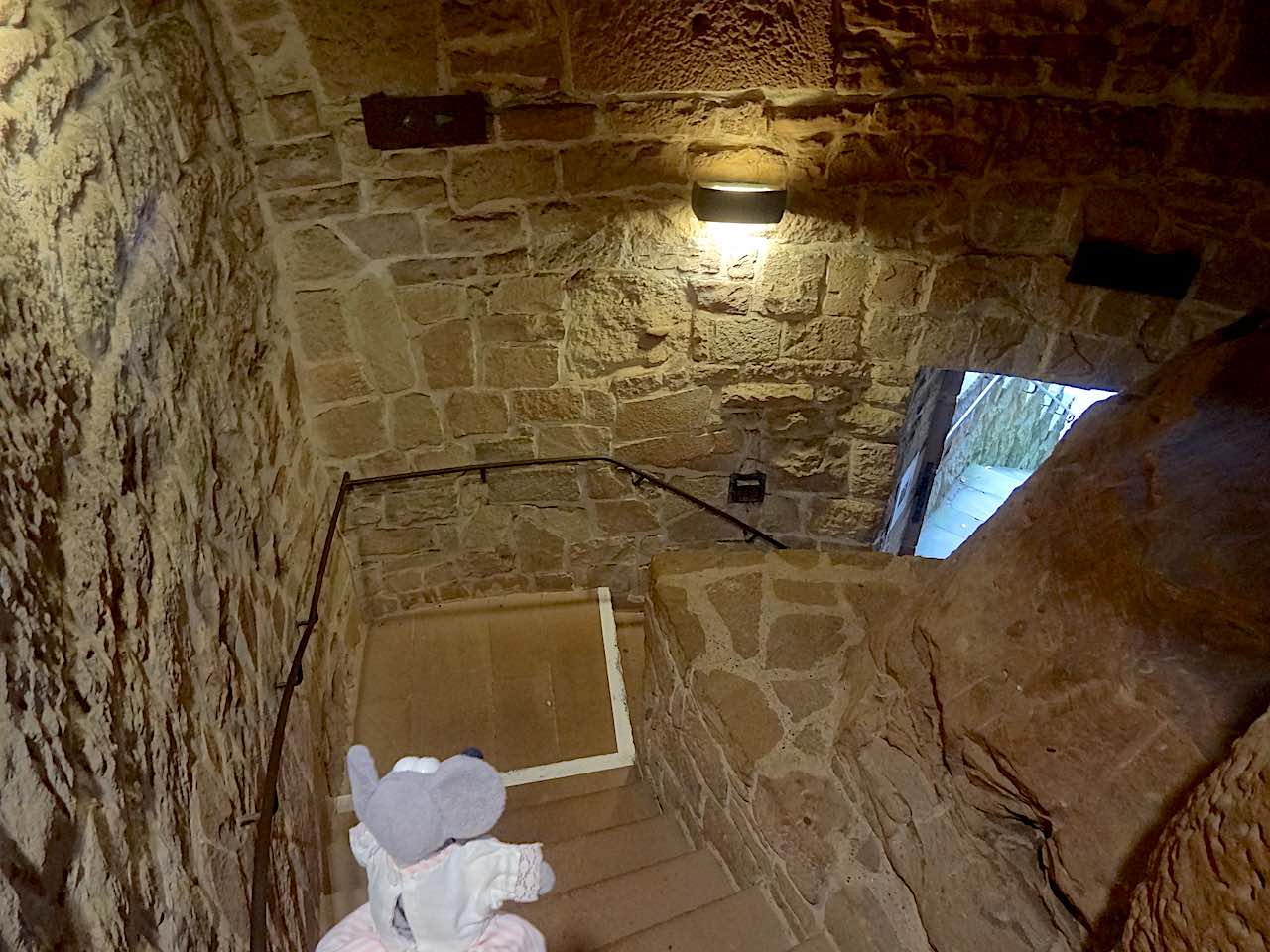 escaliers du château du Haut-Koenigsbourg
