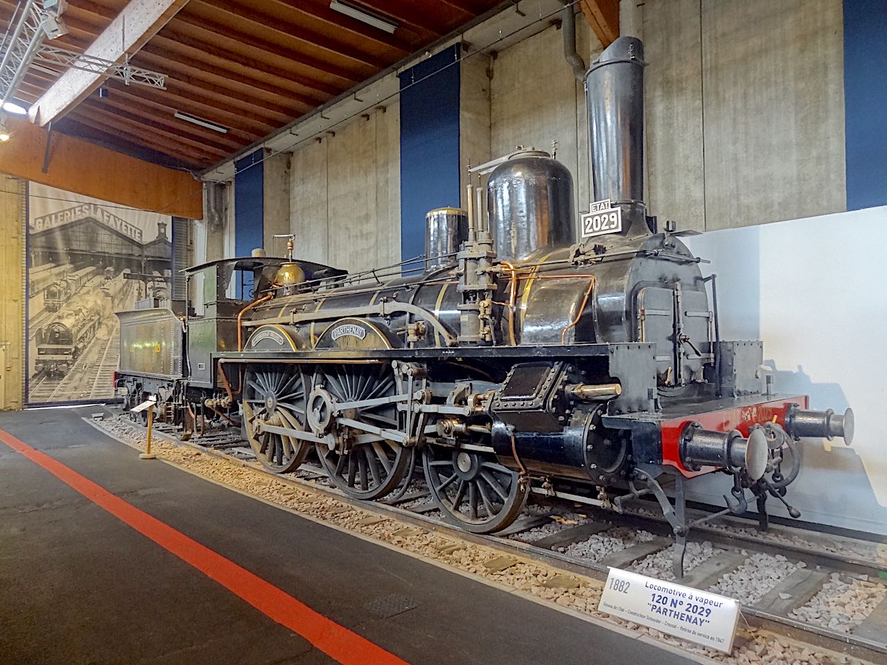 Cité du Train de Mulhouse locomotive à vapeur