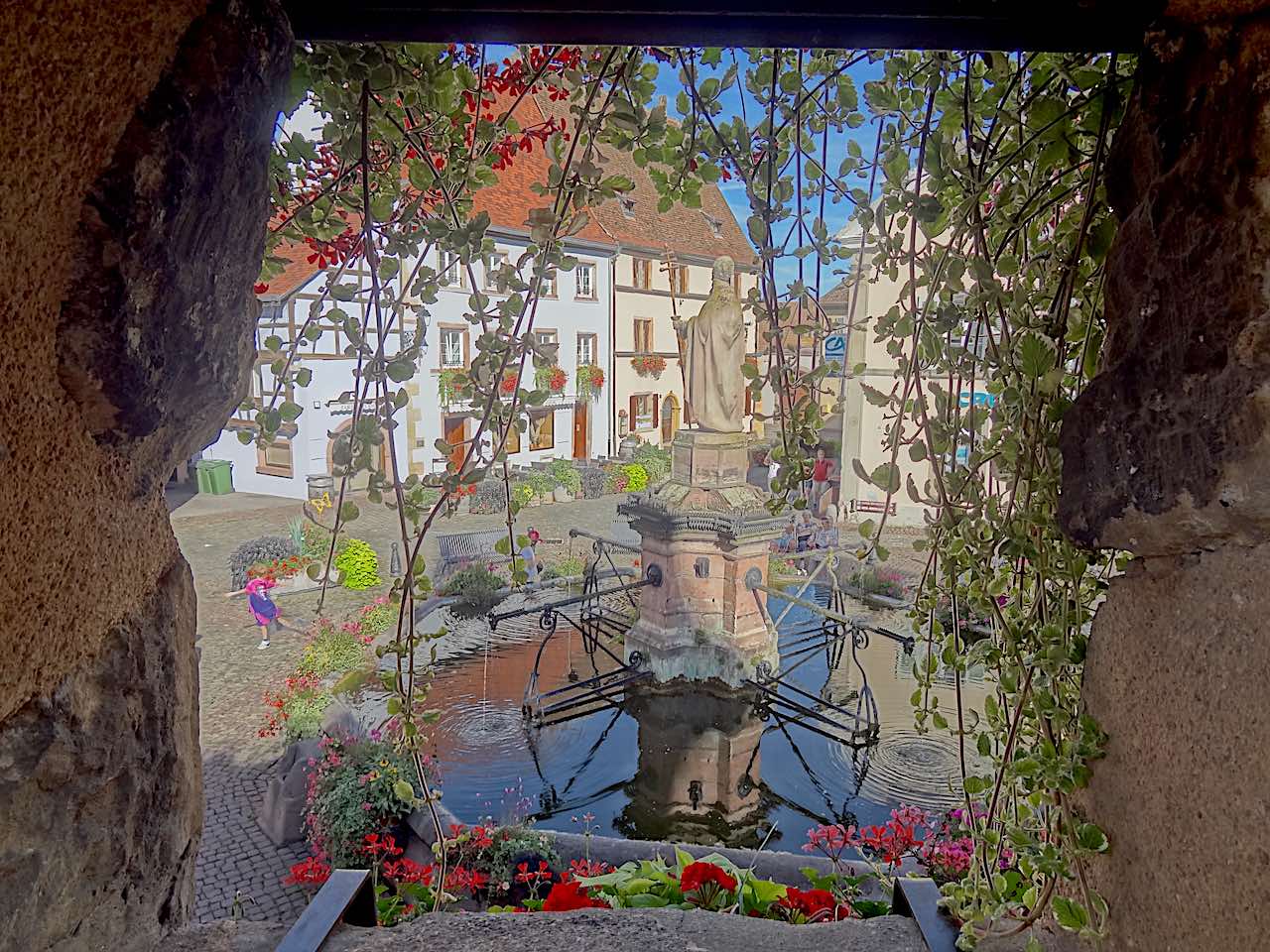 fontaine Saint Léon à Eguisheim
