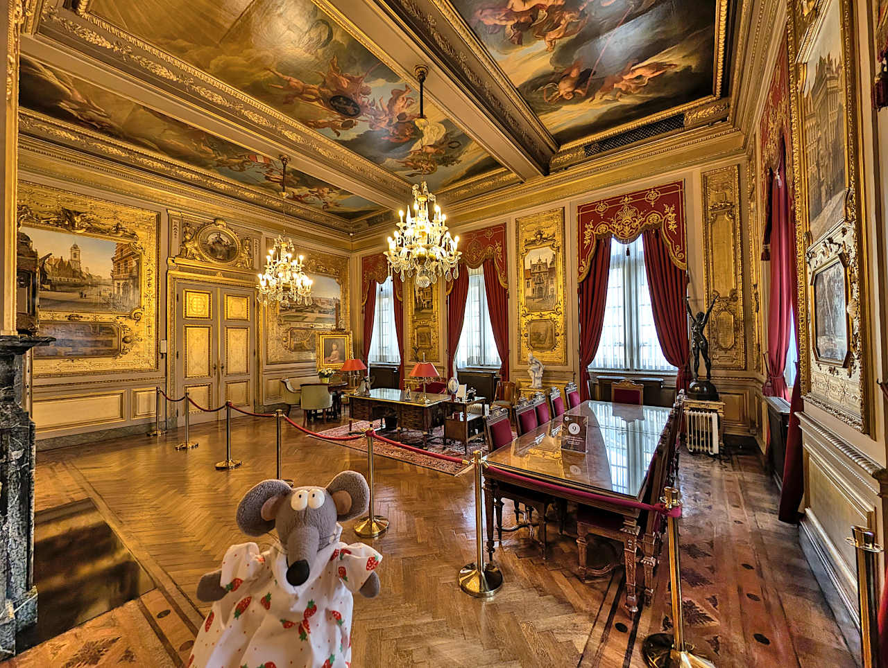 intérieur de l'hôtel de ville de Bruxelles