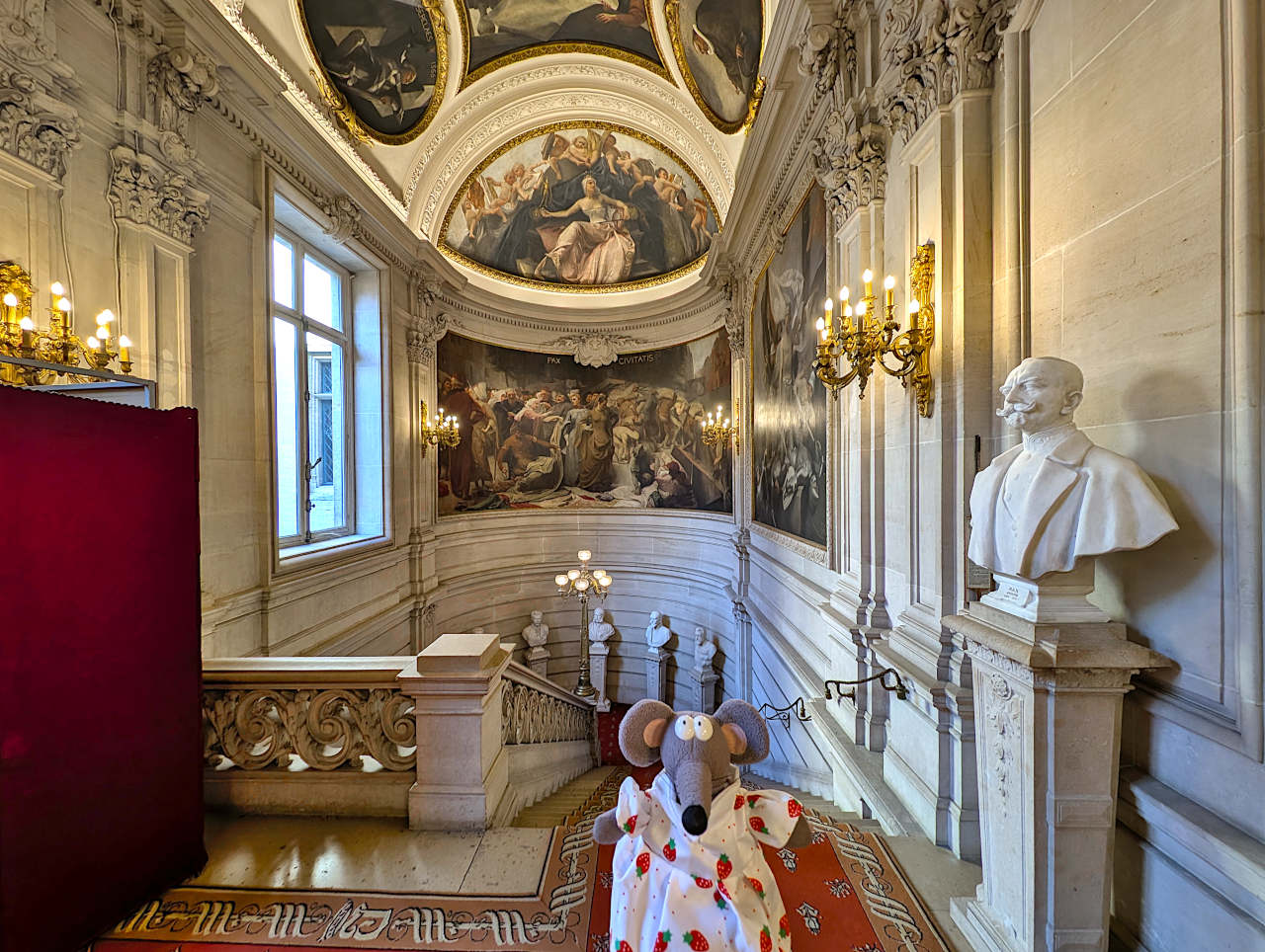 intérieur de l'hôtel de ville de Bruxelles