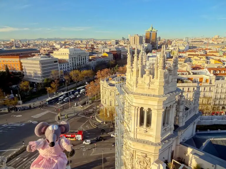 vue depuis le palais des Communications de Madrid