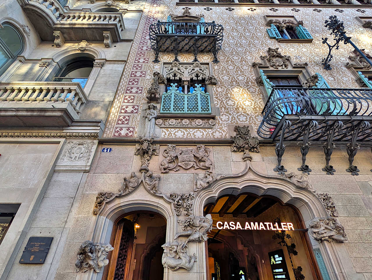 Extérieur de la Casa Amatller