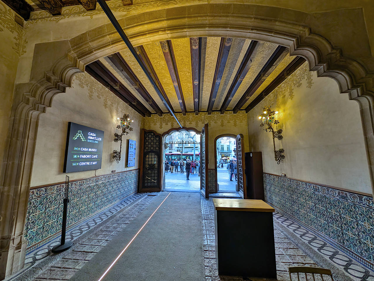 vestibule de la Casa Amatller