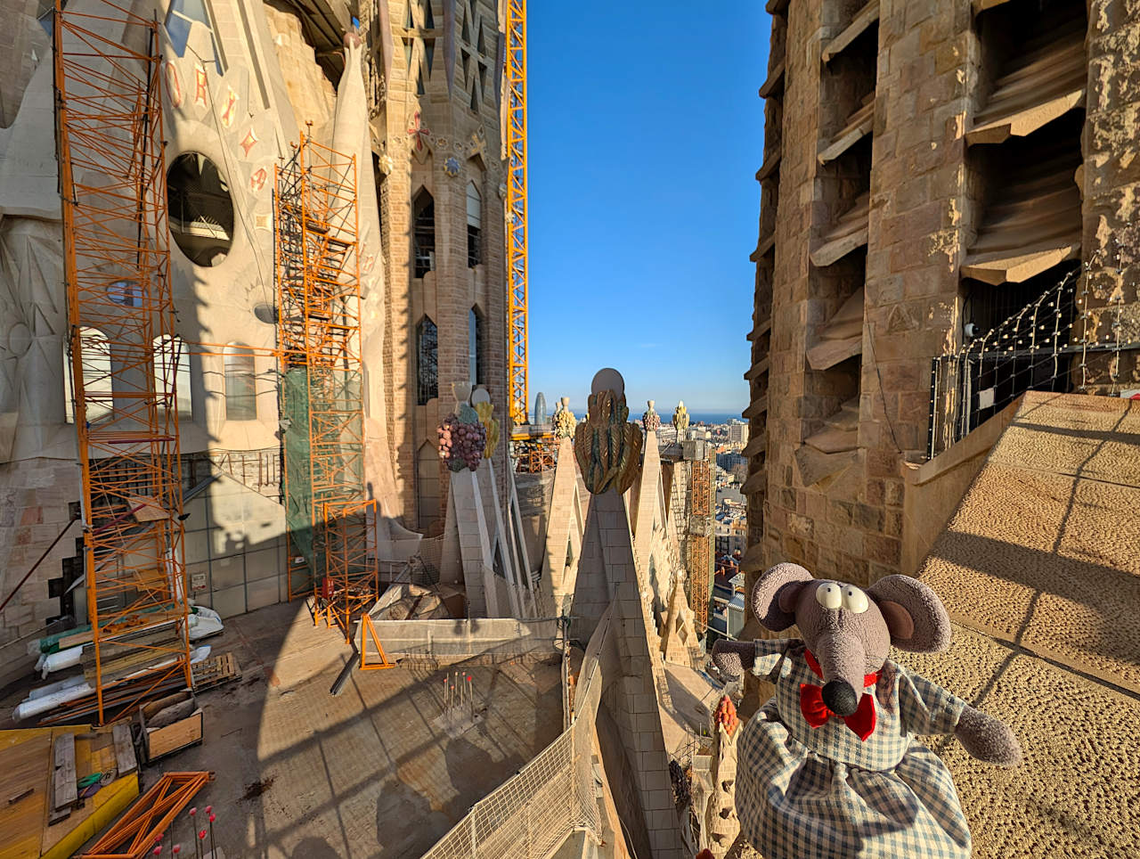 vue tour de la Sagrada Familia