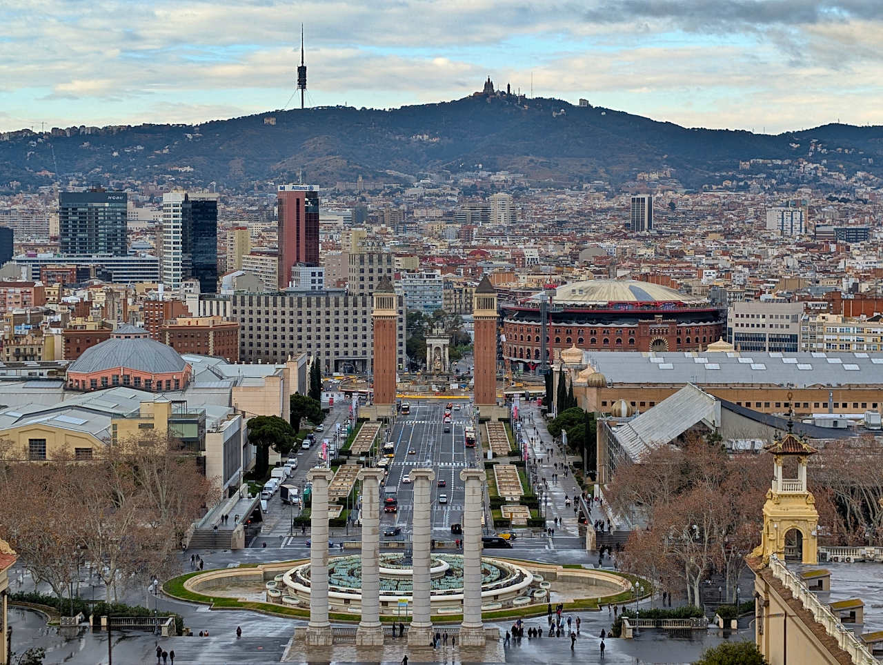 Barcelone vue depuis le MNAC