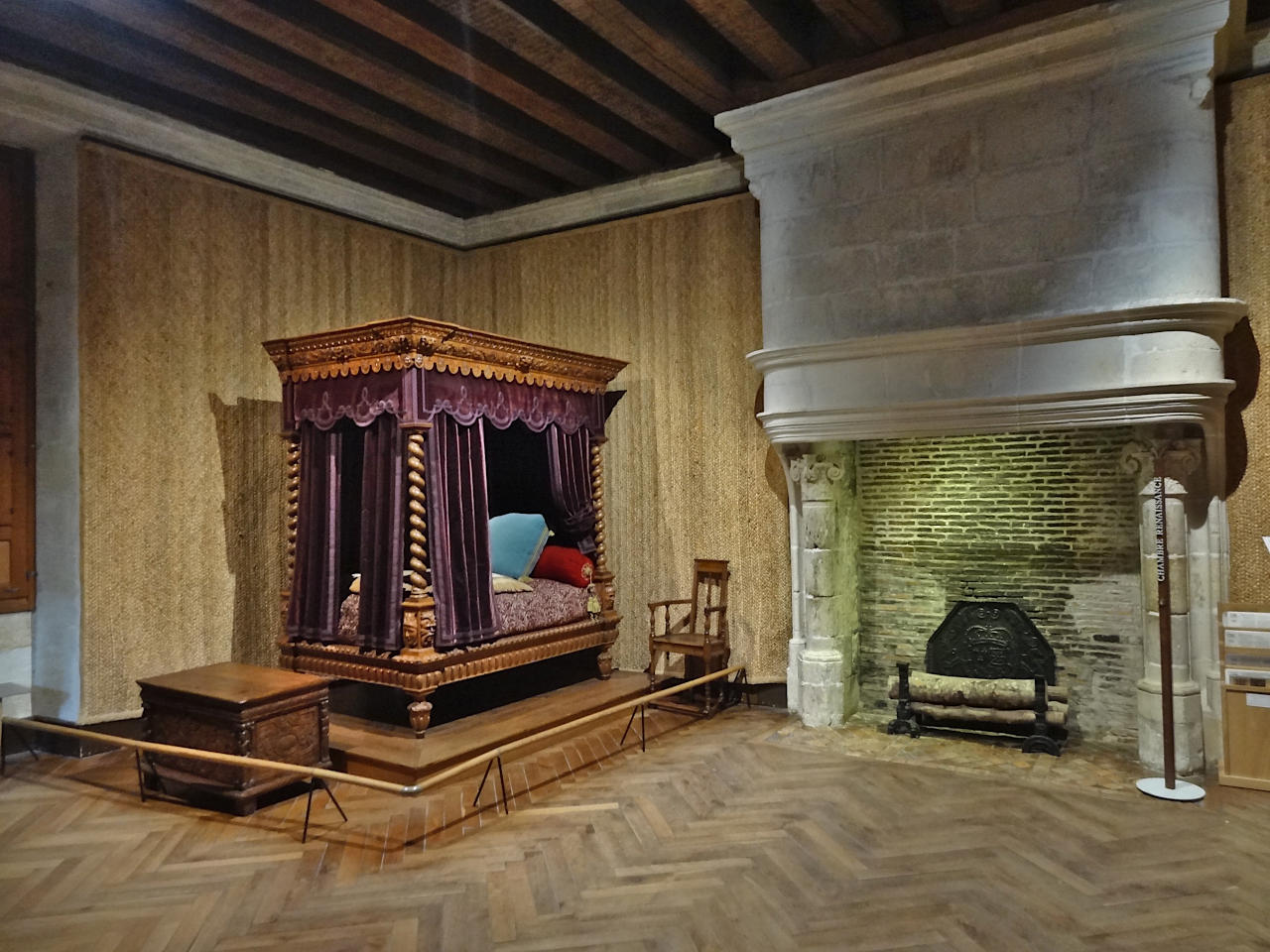 chambre du château d'Azay-le-rideau