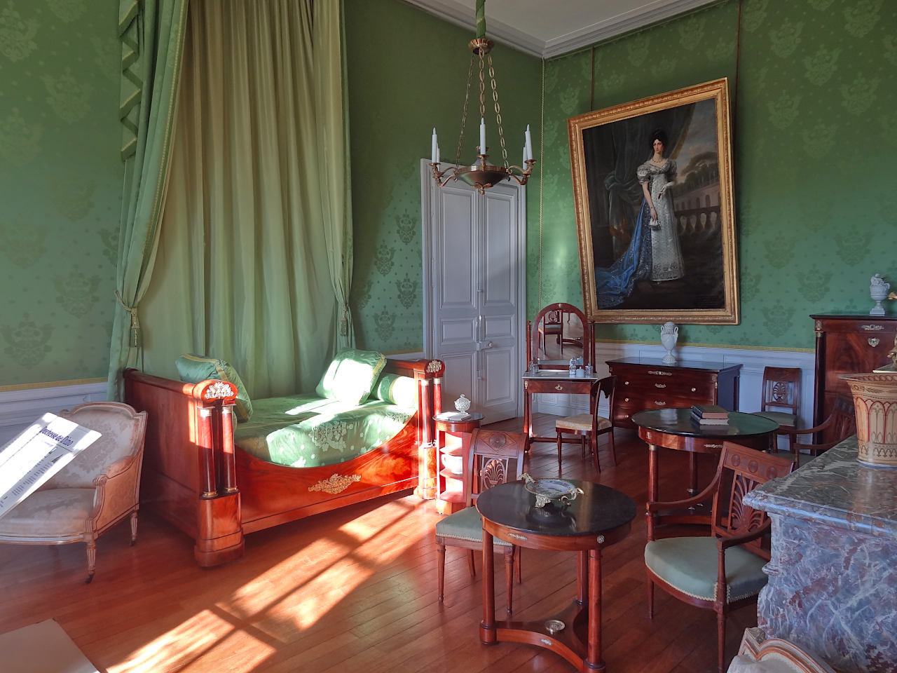 chambre de la duchesse de Dino château de Valençay