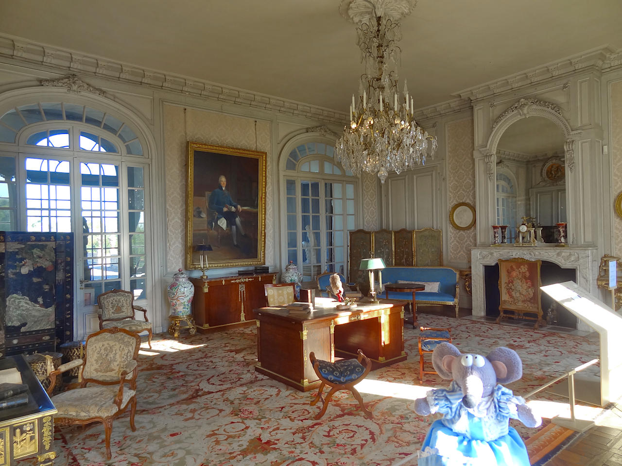 salon bleu du château de Valençay