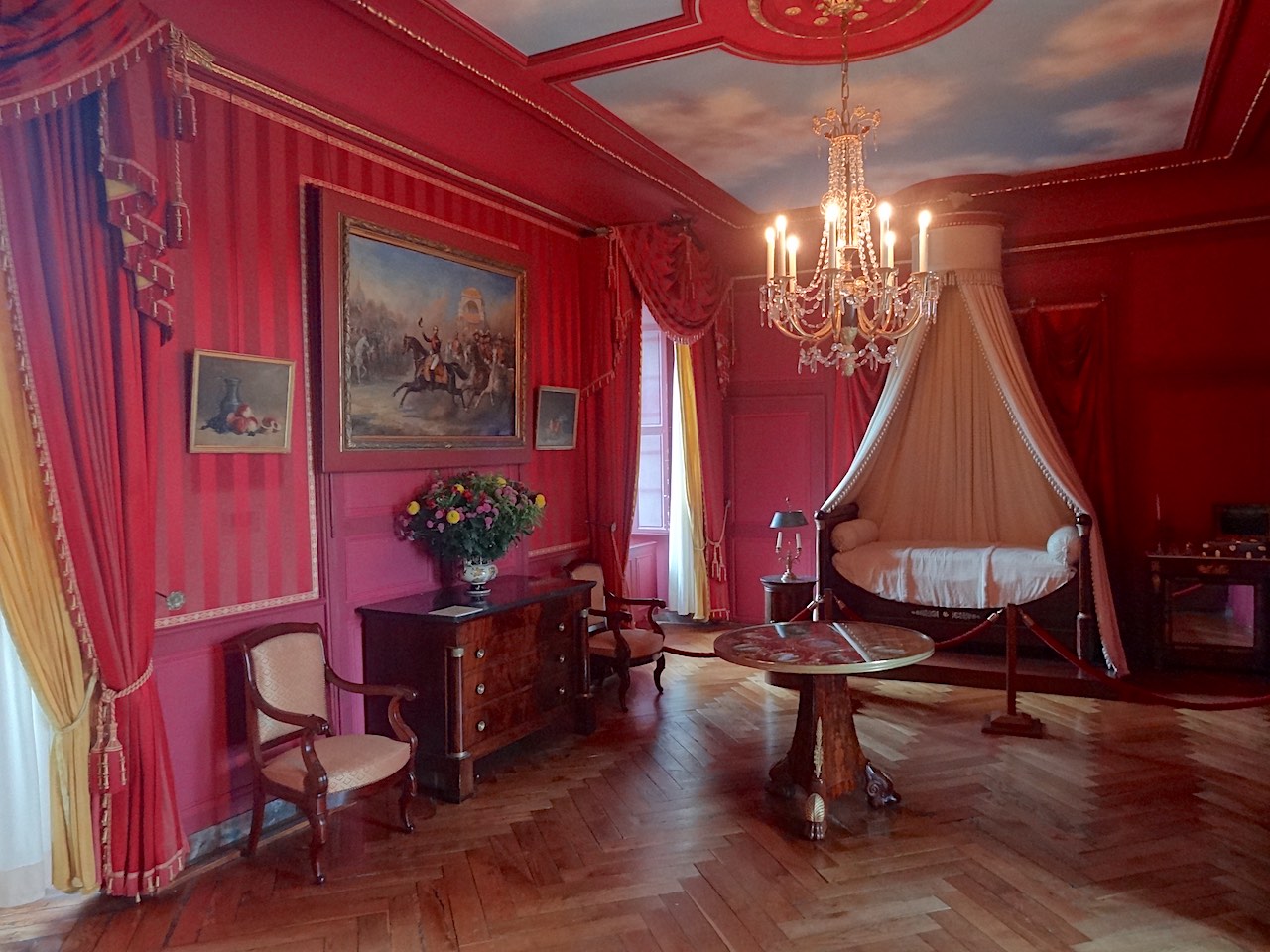 chambre du Prince Jérôme au château de Villandry
