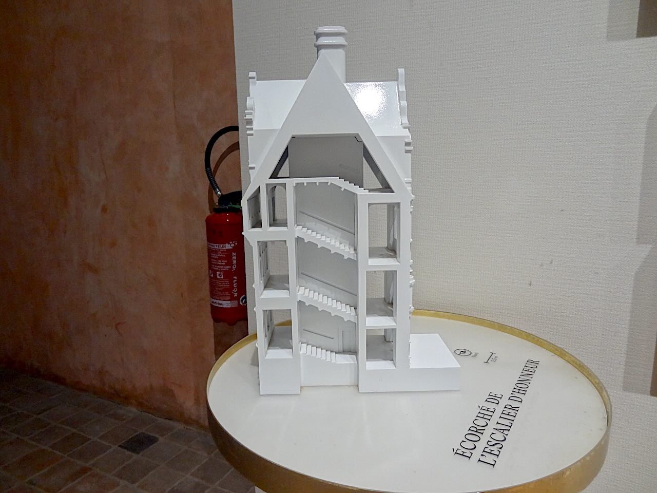 maquette de l'escalier d'honneur d'Azay-le-rideau