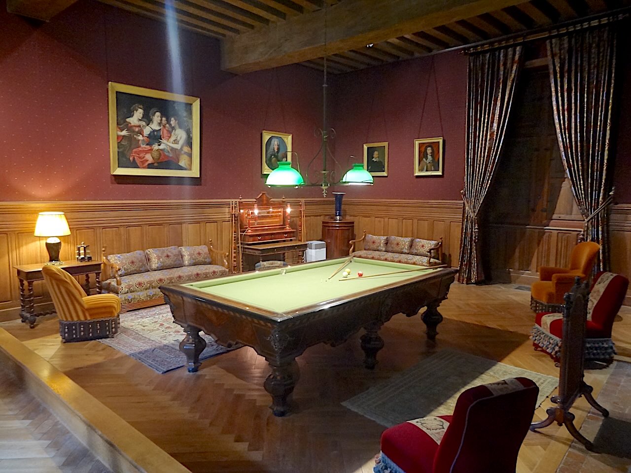salle de billard d'Azay-le-Rideau
