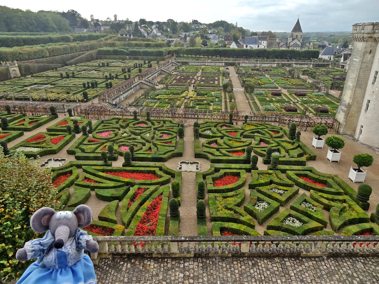 vue sur les jardins de Villandry 1