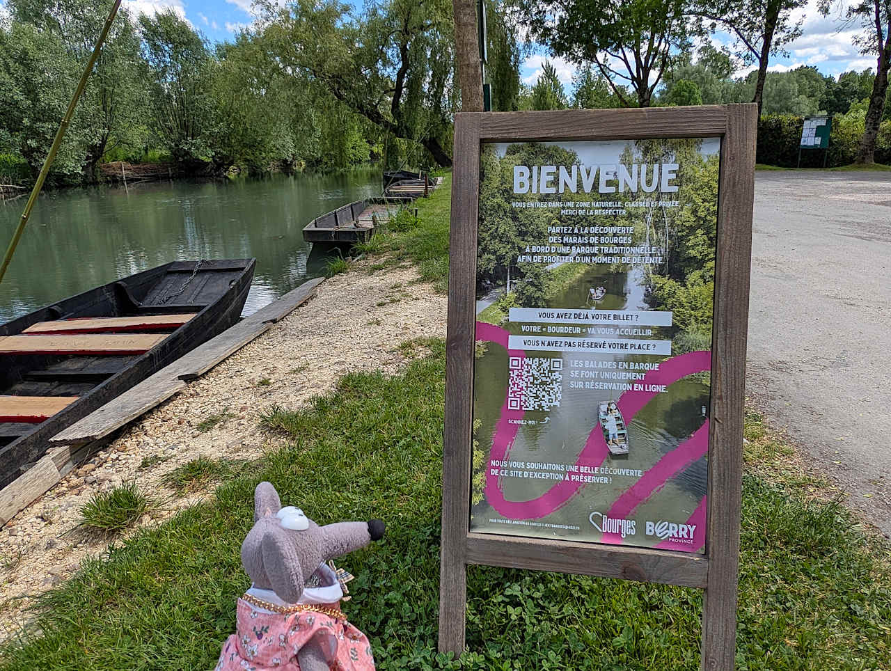Marais de Bourges en barque