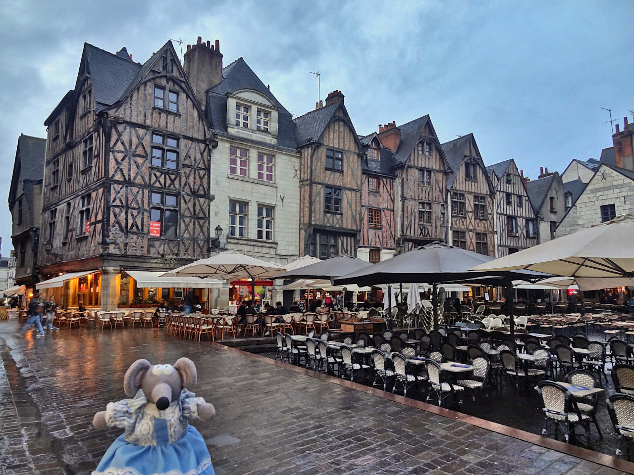place Plumereau à Tours