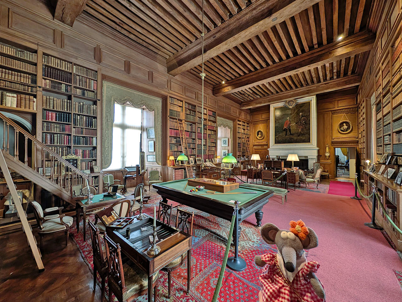 bibliothèque du château de Serrant