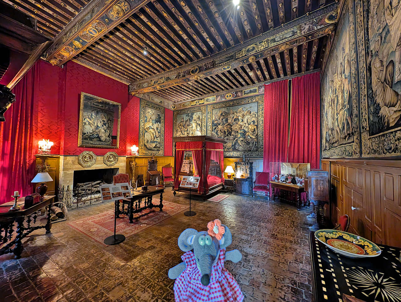 chambre Louis XIII du château de Brissac