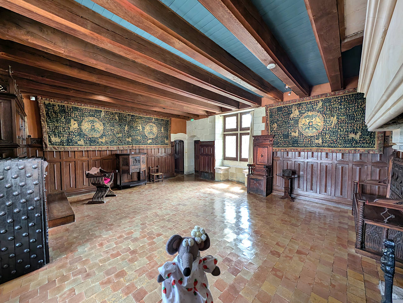 château de Langeais salon des mille fleurs