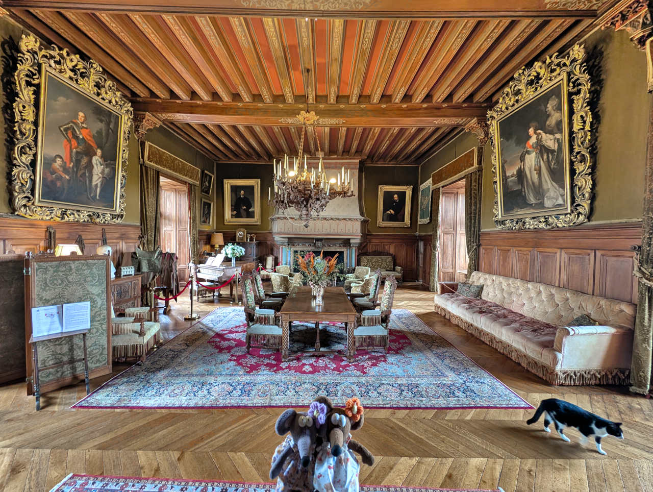 grand salon du château de Montrésor