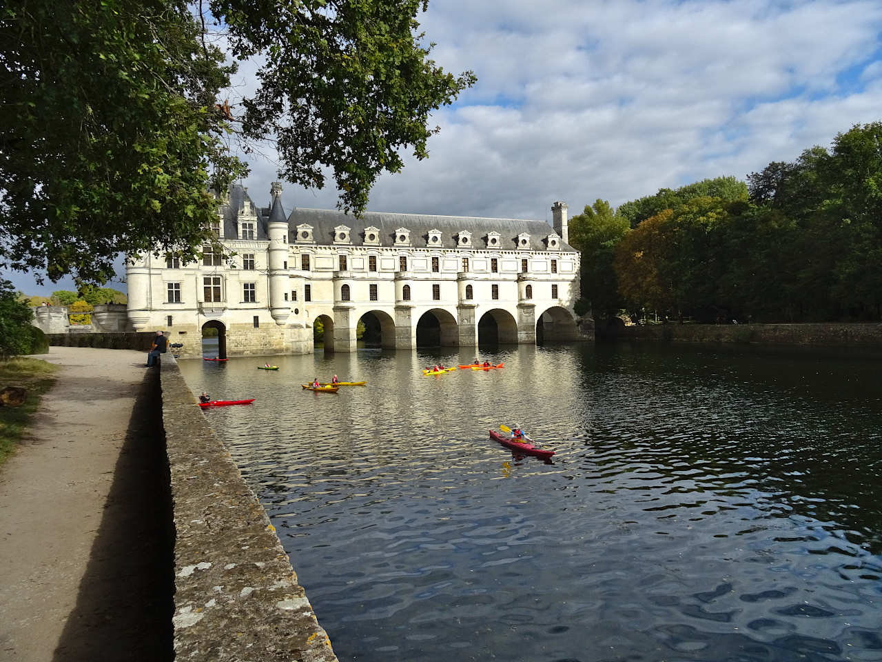 kayak à Chenonceau
