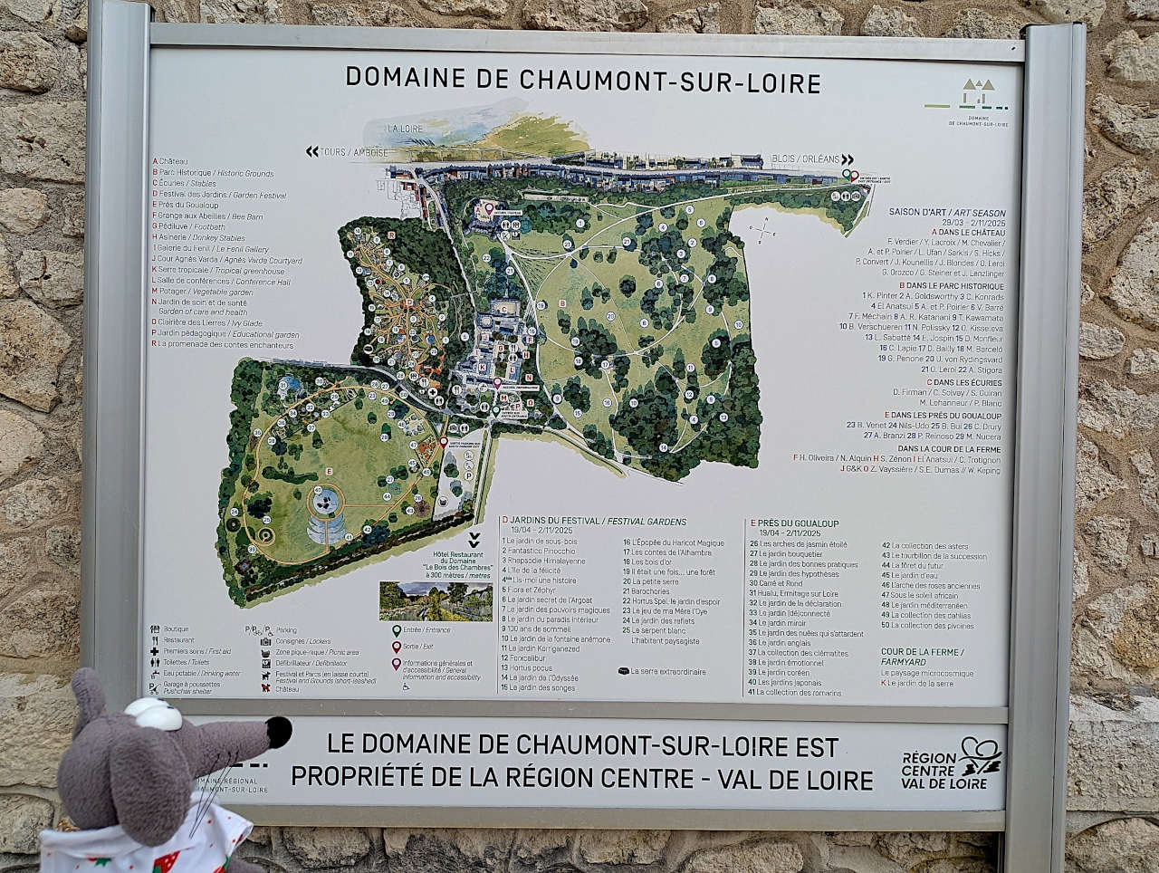 plan du domaine de Chaumont-sur-Loire