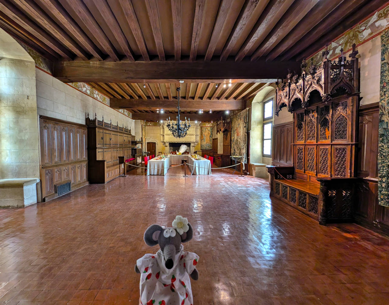 salle du banquet du château de Langeais