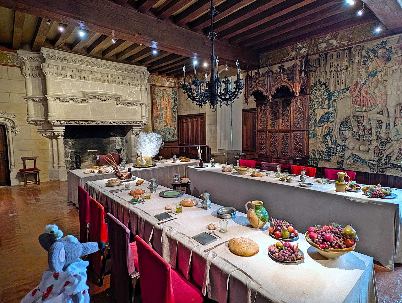 salle du banquet du château de Langeais