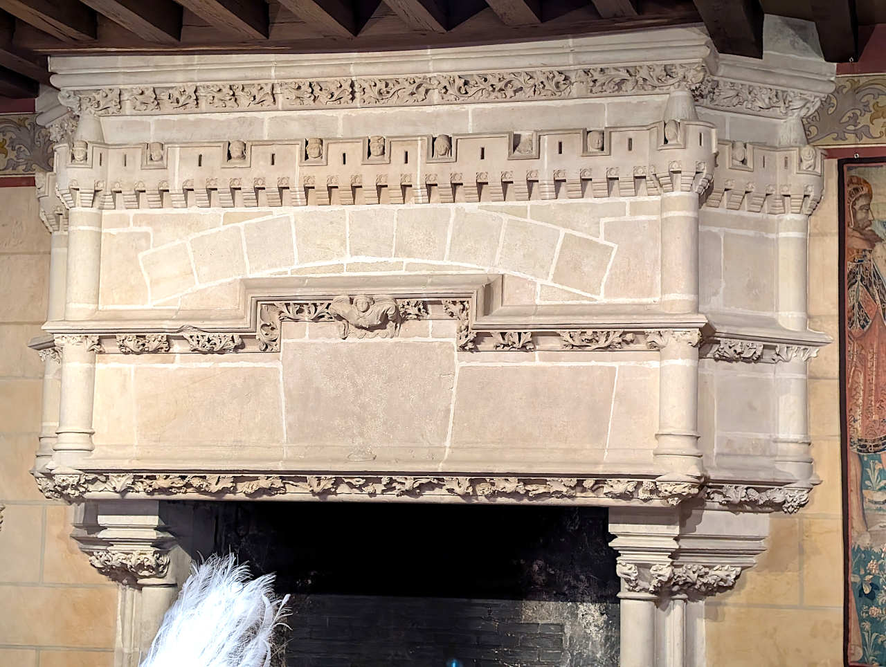 salle du banquet du château de Langeais