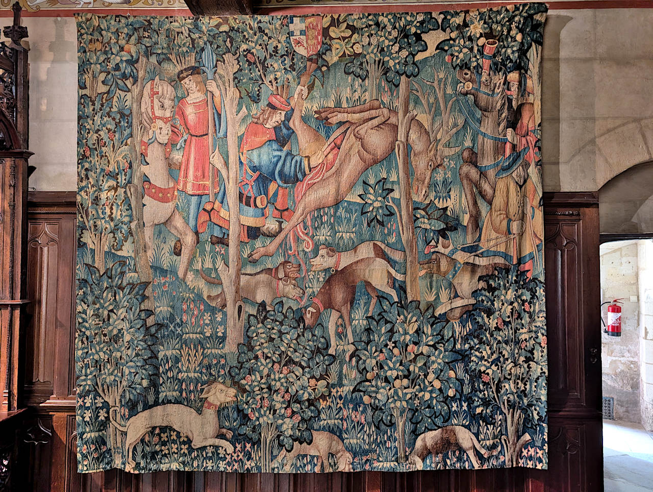 salle du banquet du château de Langeais 