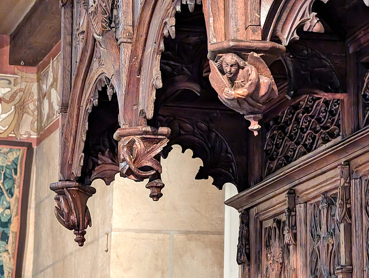 salle du banquet du château de Langeais 