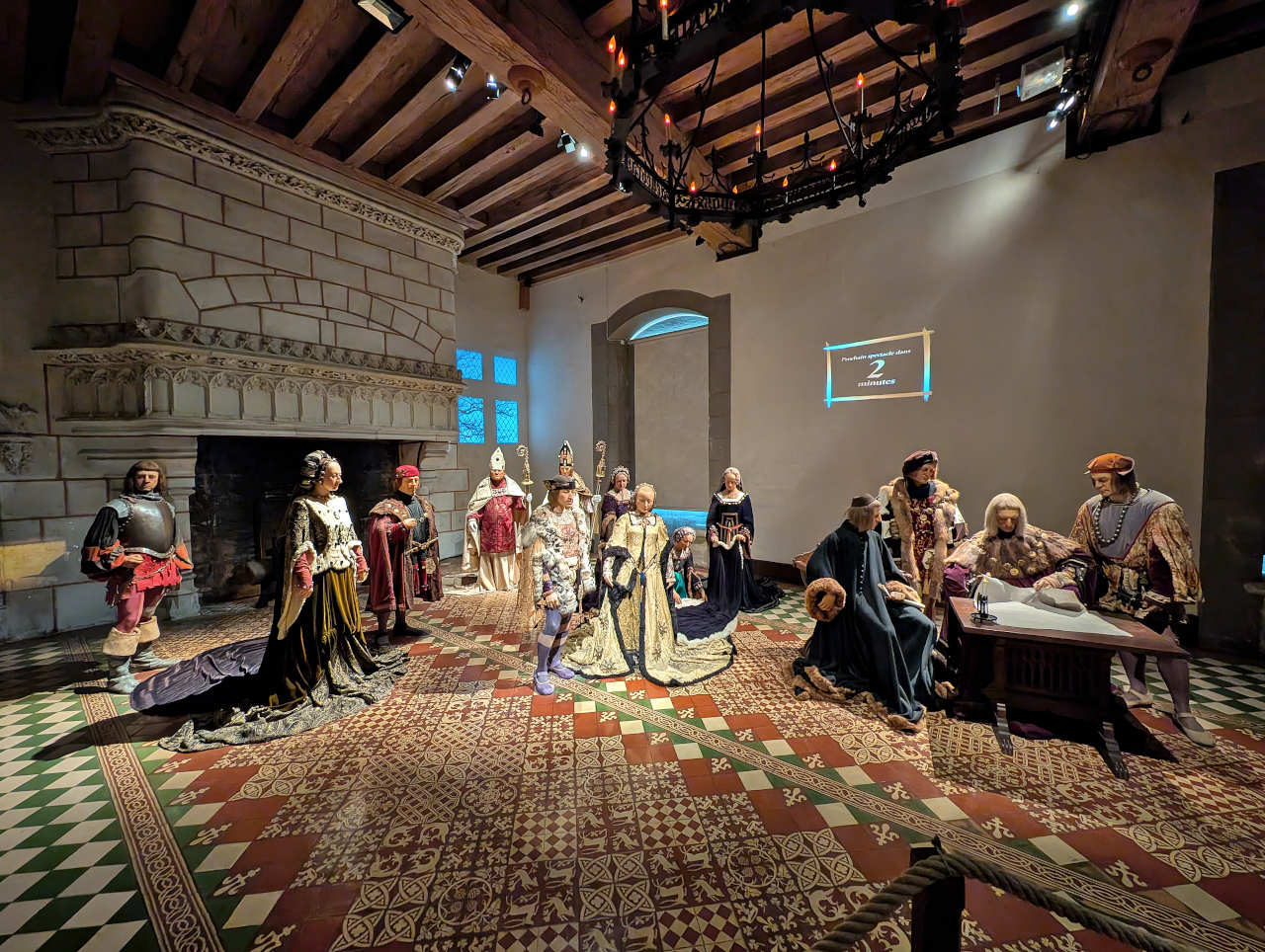 salle du mariage du château de Langeais 