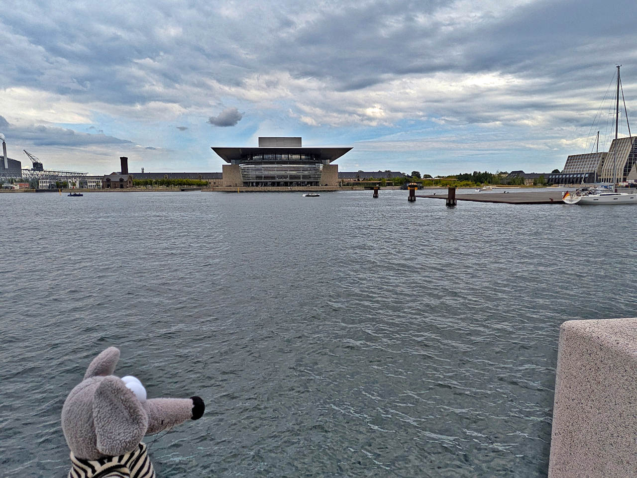 vue sur l'opéra de Copenhague