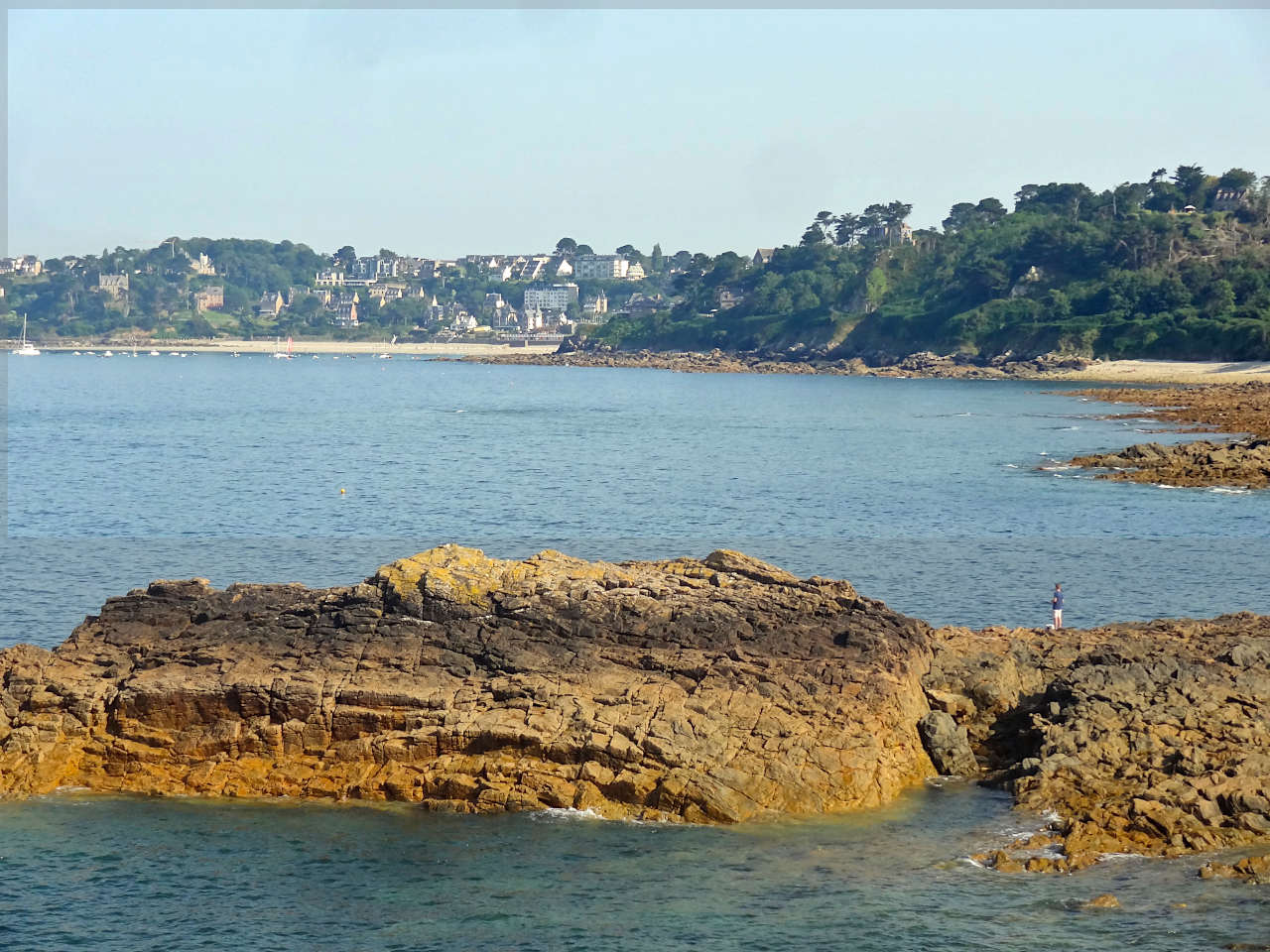 vue sur la plage de Trestraou