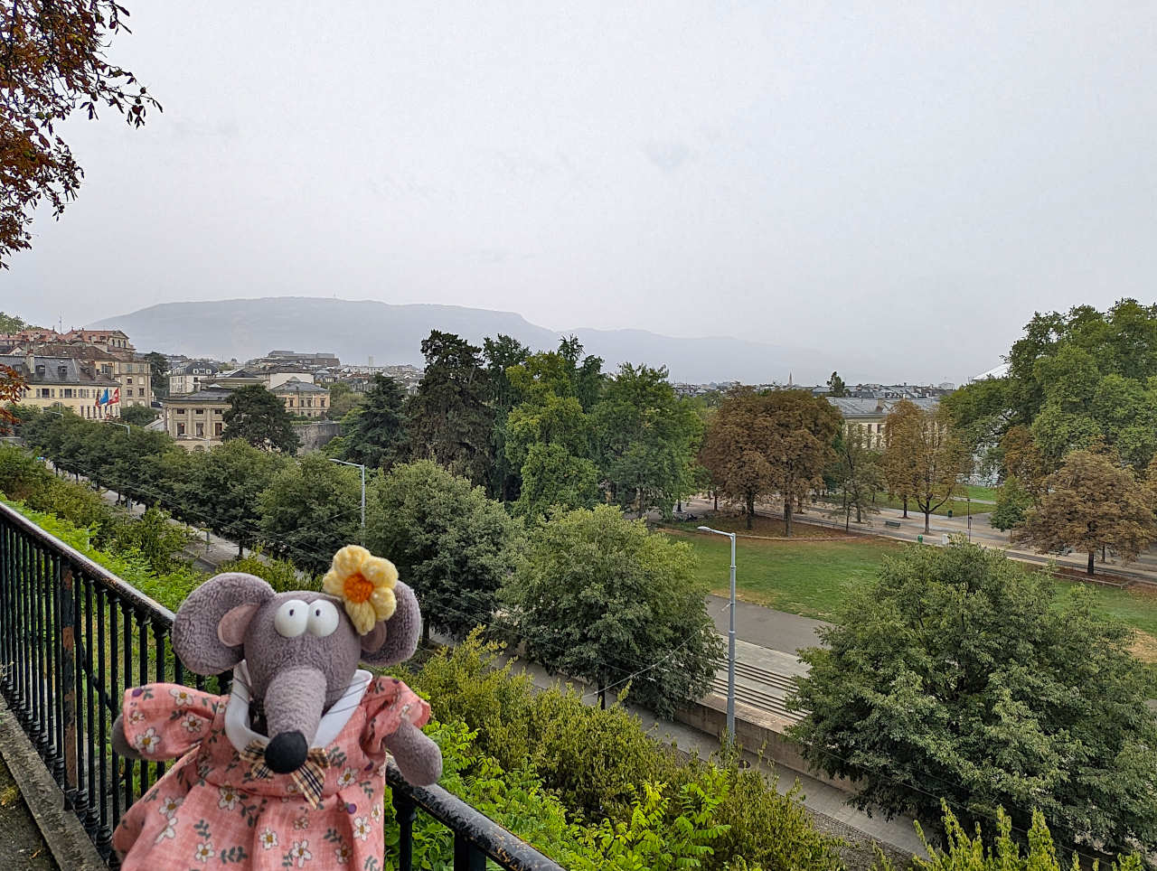 promenade de la Treille et vue sur le parc des Bastions de Genève