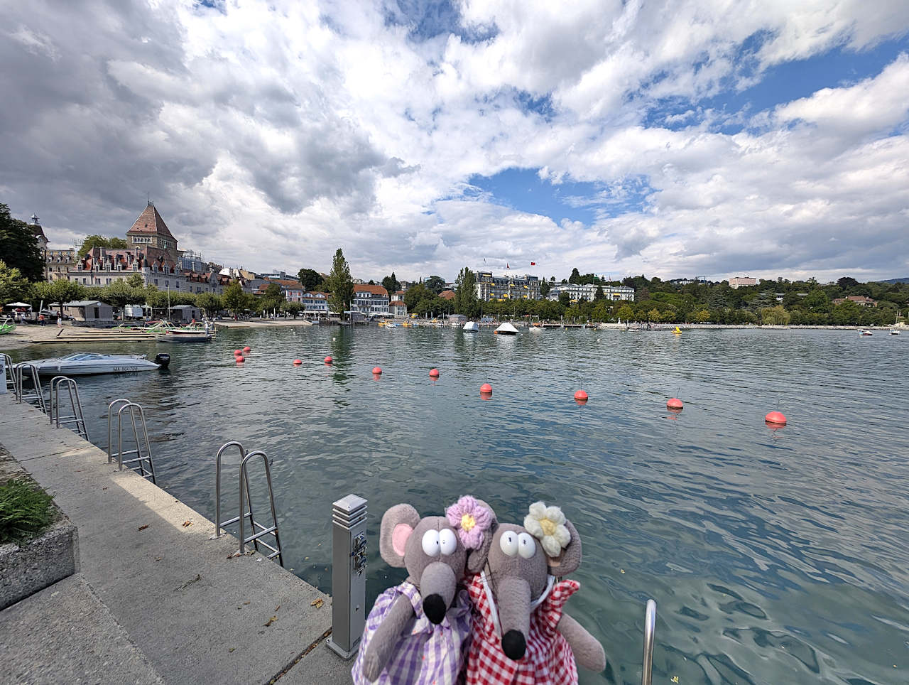 rives du Léman à Lausanne, dans le quartier d'Ouchy