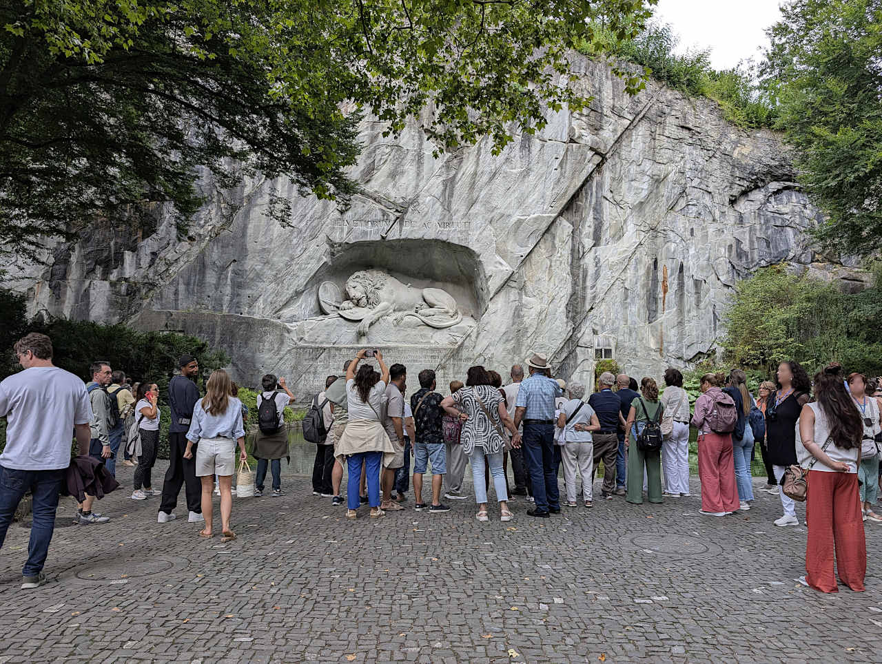 Lion de Lucerne en aout