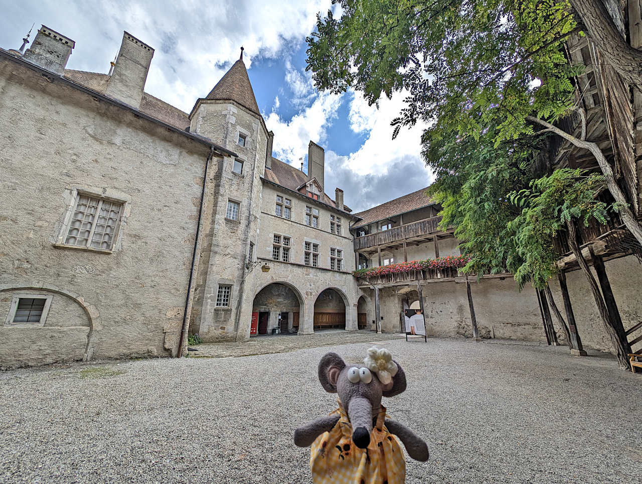cour du château de Gruyères