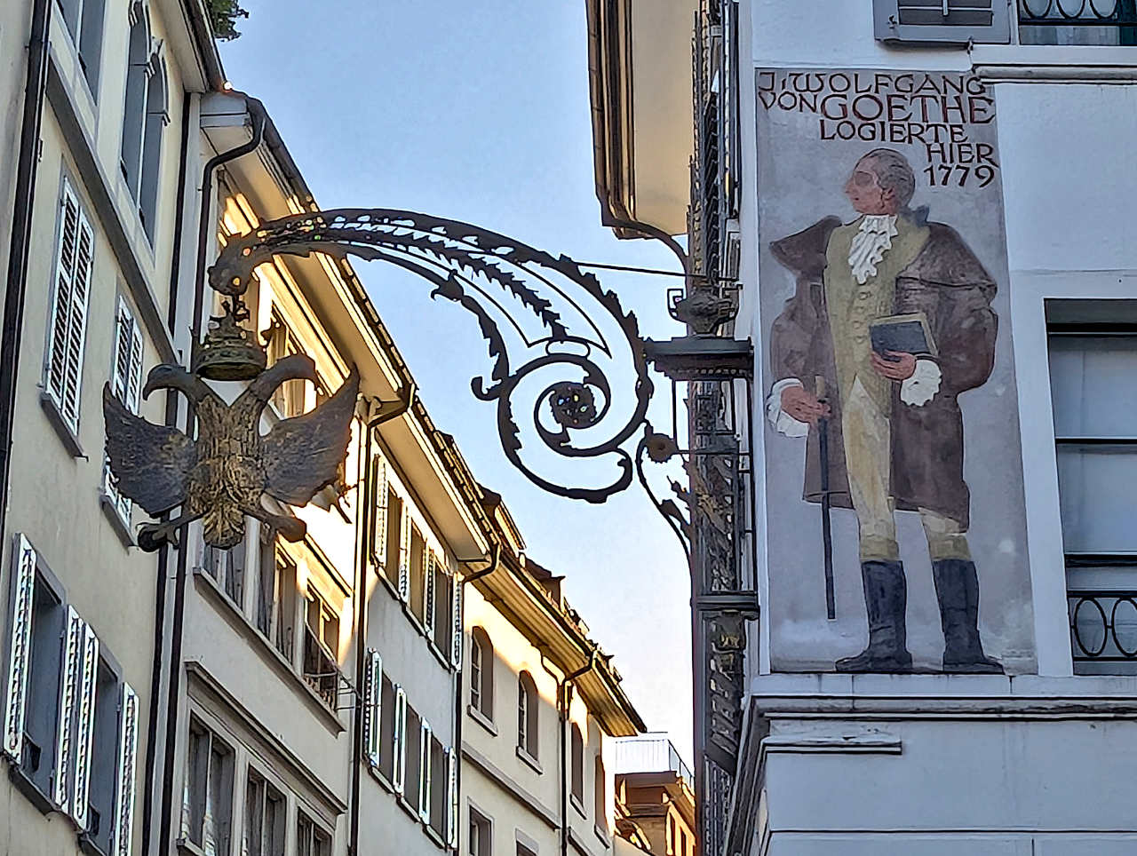 fresque en allemand à Lucerne