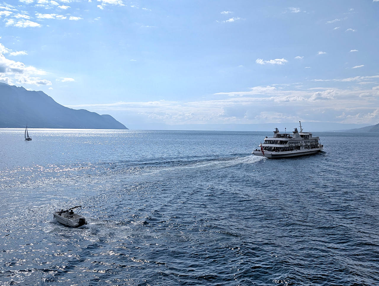 bateaux sur le Léman