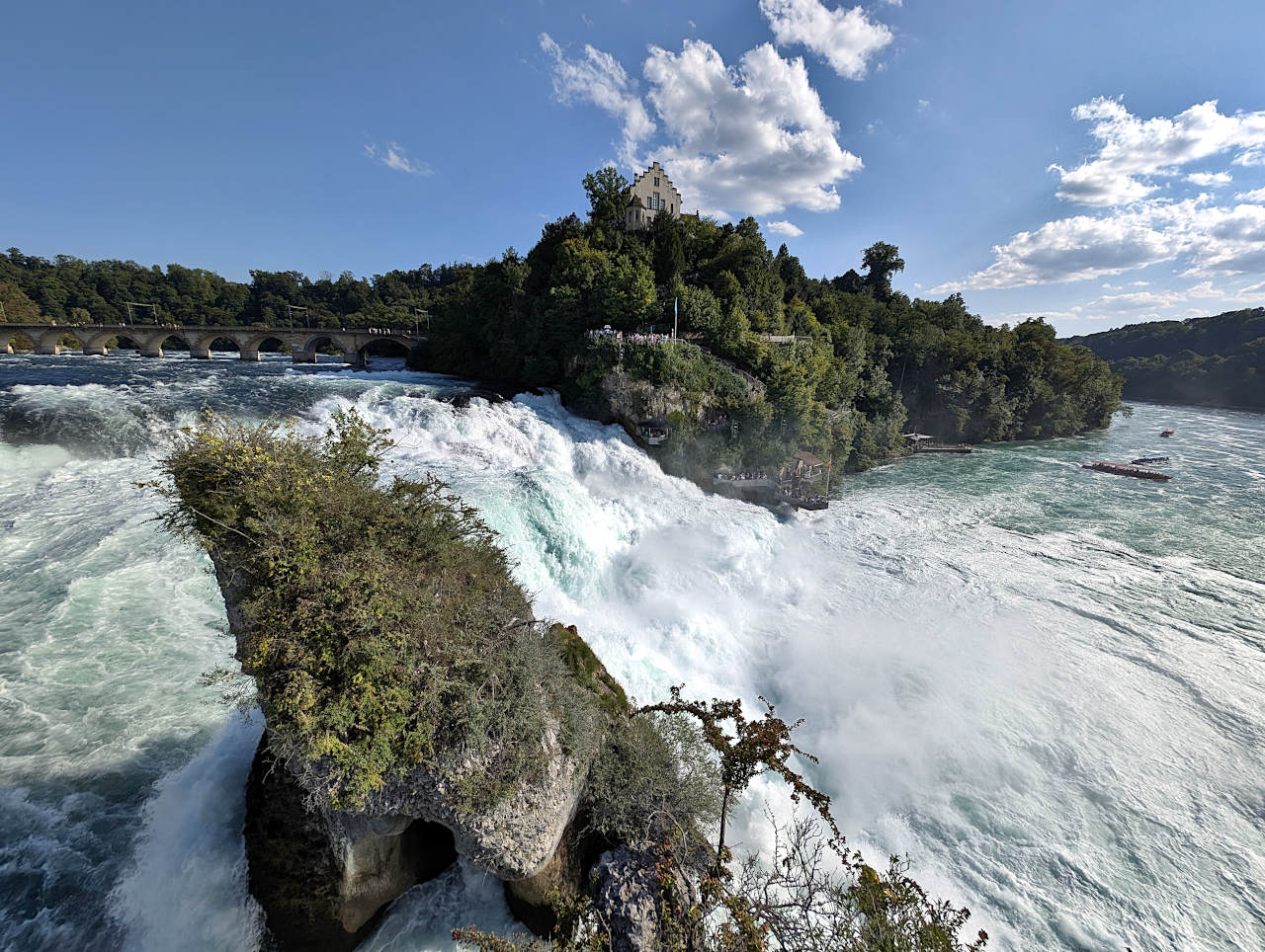 vue sur les chutes du Rhin 