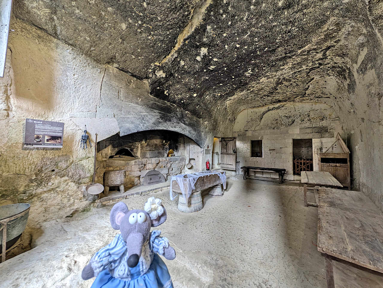 cuisine troglodytique du château de Brézé