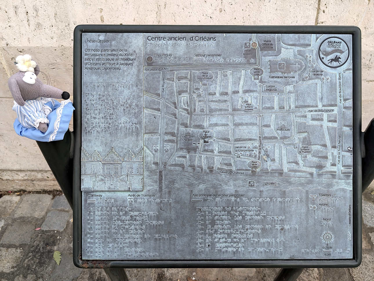 maquette du centre ancien d'Orléans