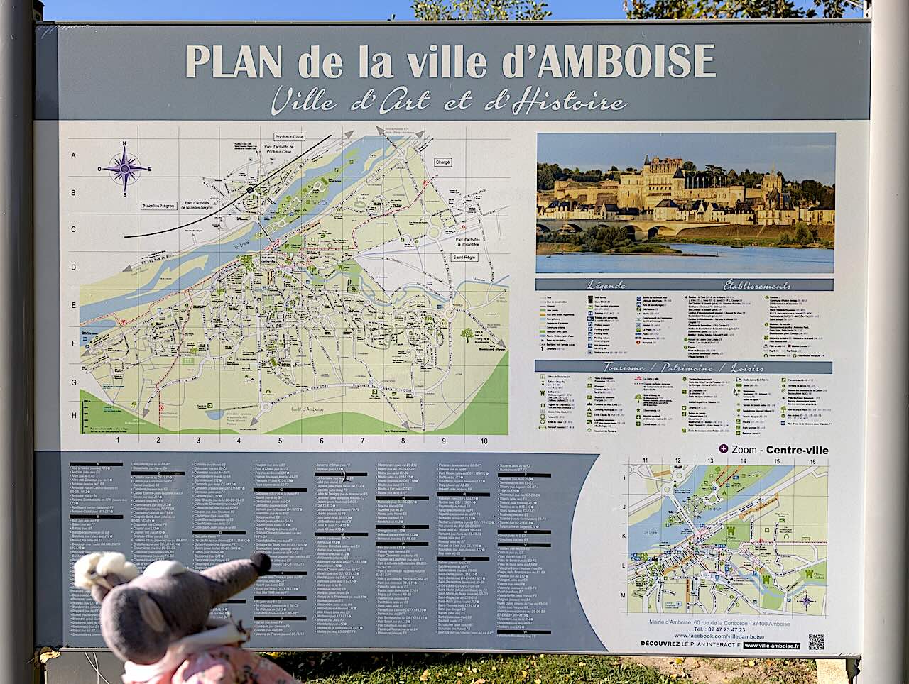 plan de la ville d'Amboise