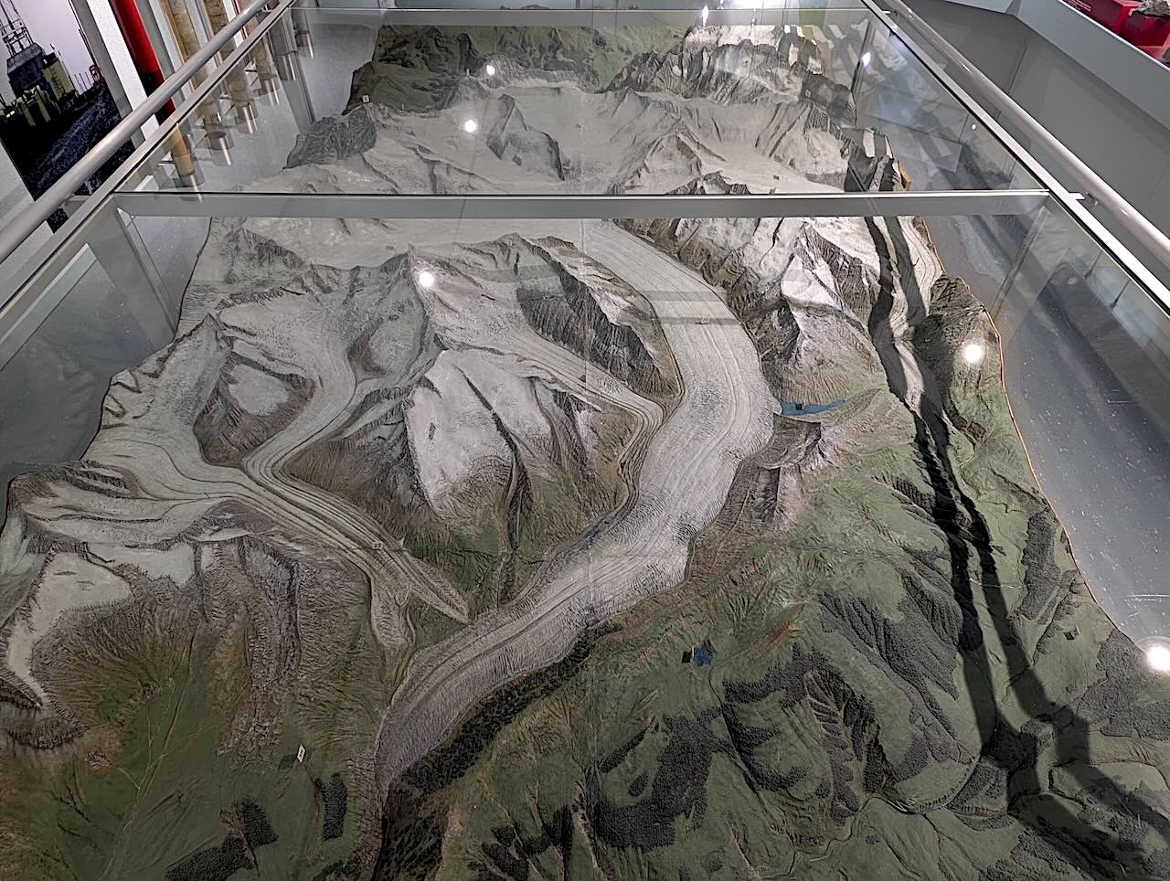maquette glacier d'Aletsch
